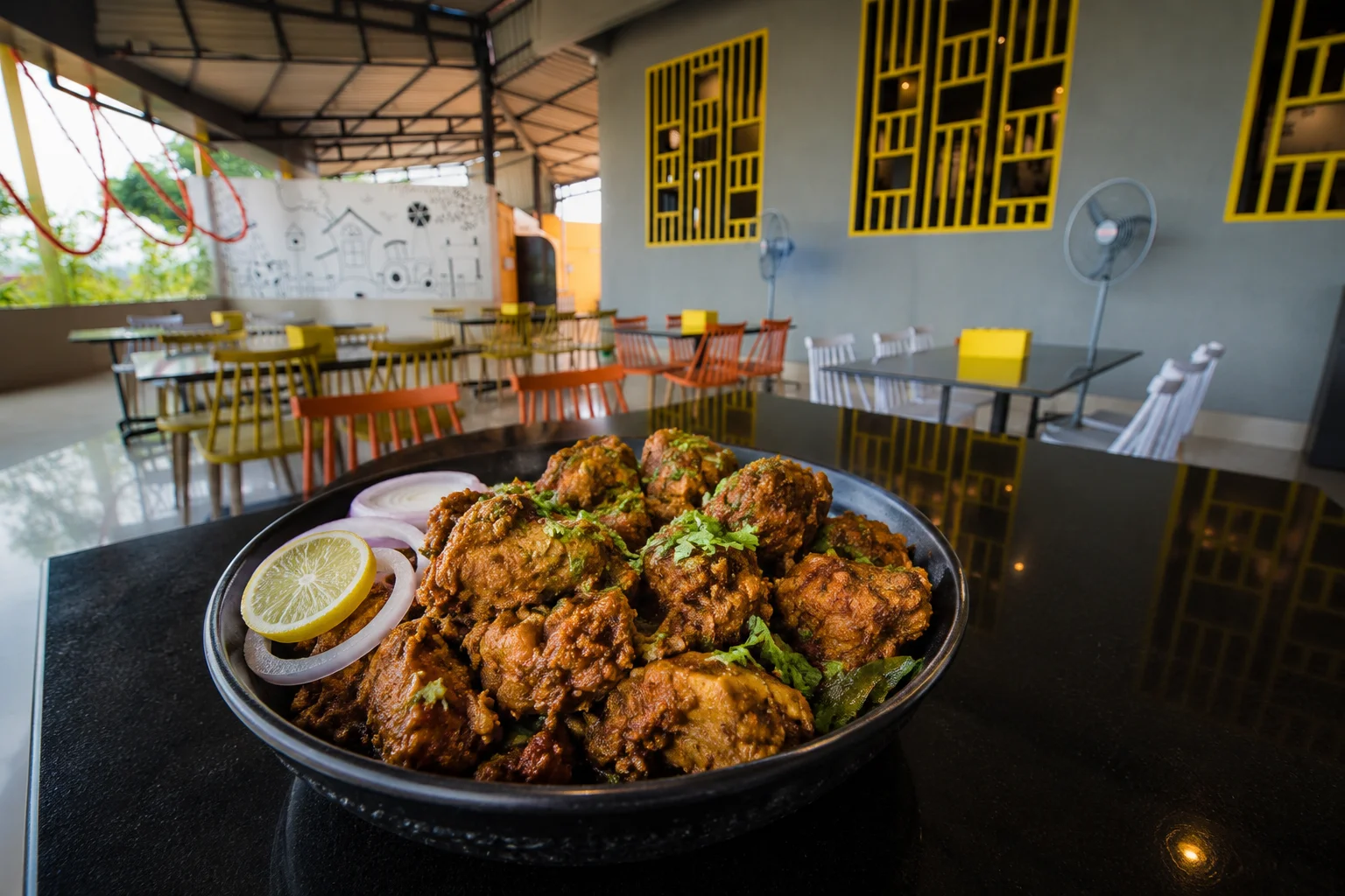Chicken Sukka - Non-Veg dish at The Farmer's Kitchen Shirwal